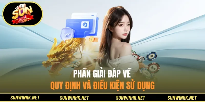 Phần giải đáp về quy định và điều kiện sử dụng